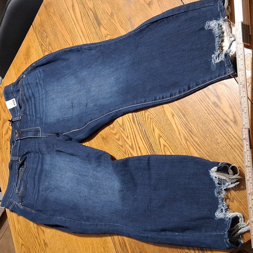 JUDY BLUE Jeans NEW Womens BLUE  20W TO GO Denim HIGH RISE Relaxed Fit MID RISE